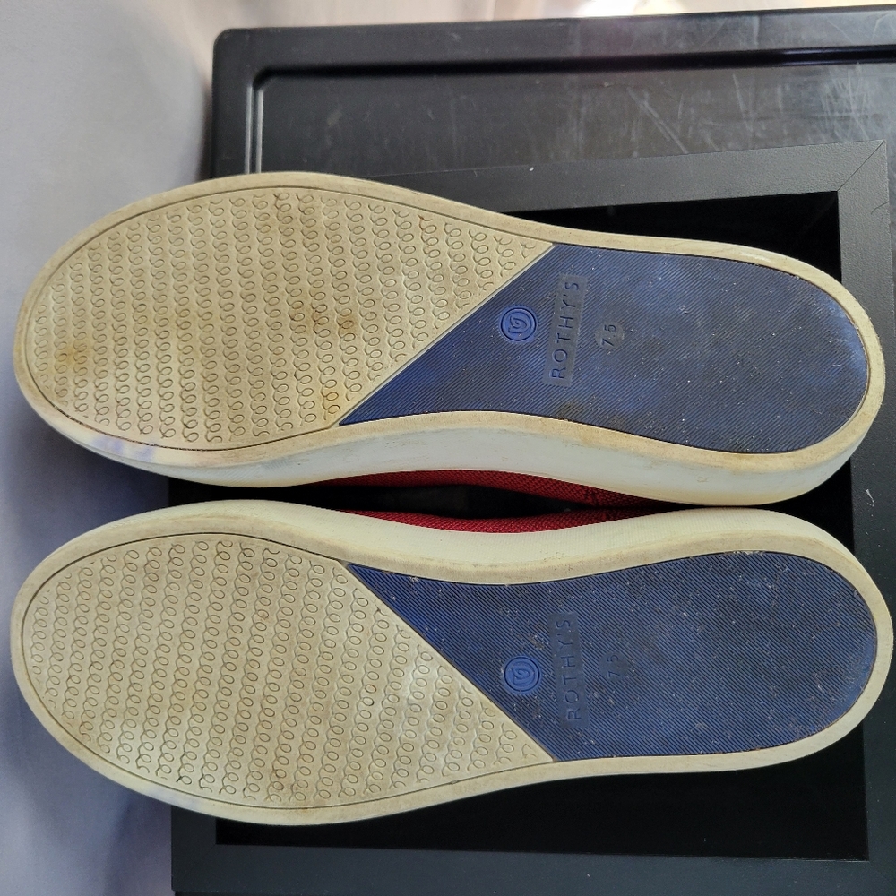 Rothy’s The Sneaker Garnet Red Slip On Shoe 7.5 - Picture 13 of 15